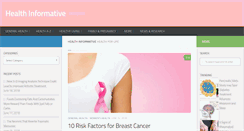 Desktop Screenshot of healthinformative.com