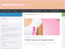 Tablet Screenshot of healthinformative.com